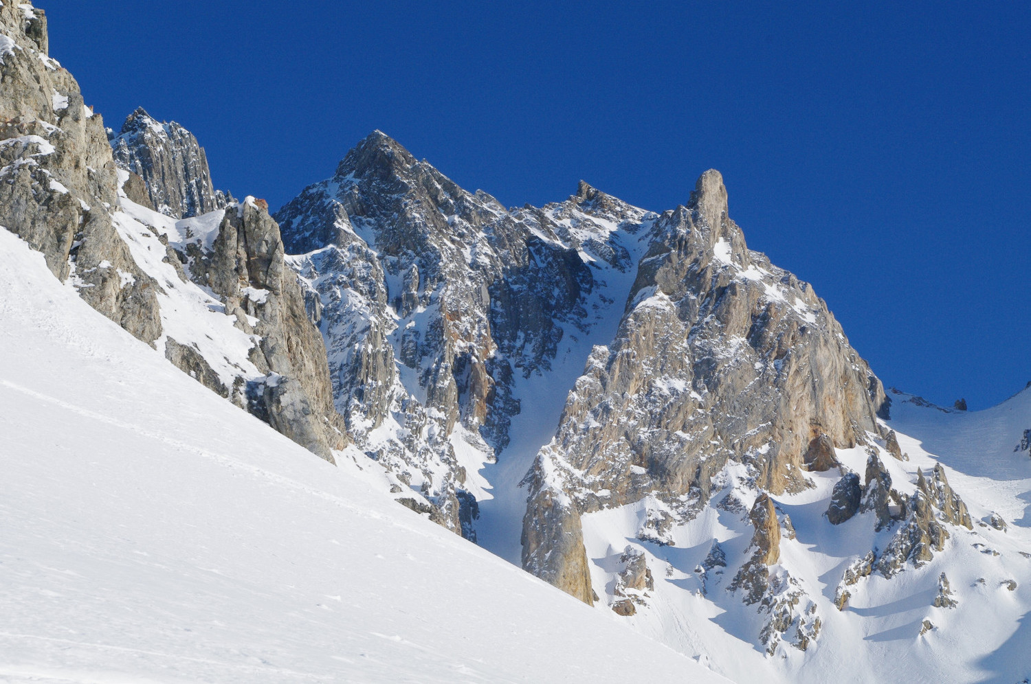 Couloir et col de la Grand Bagna