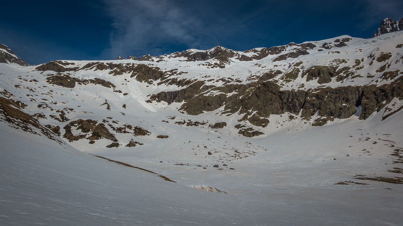 Etat des lieux bas de la moraine.