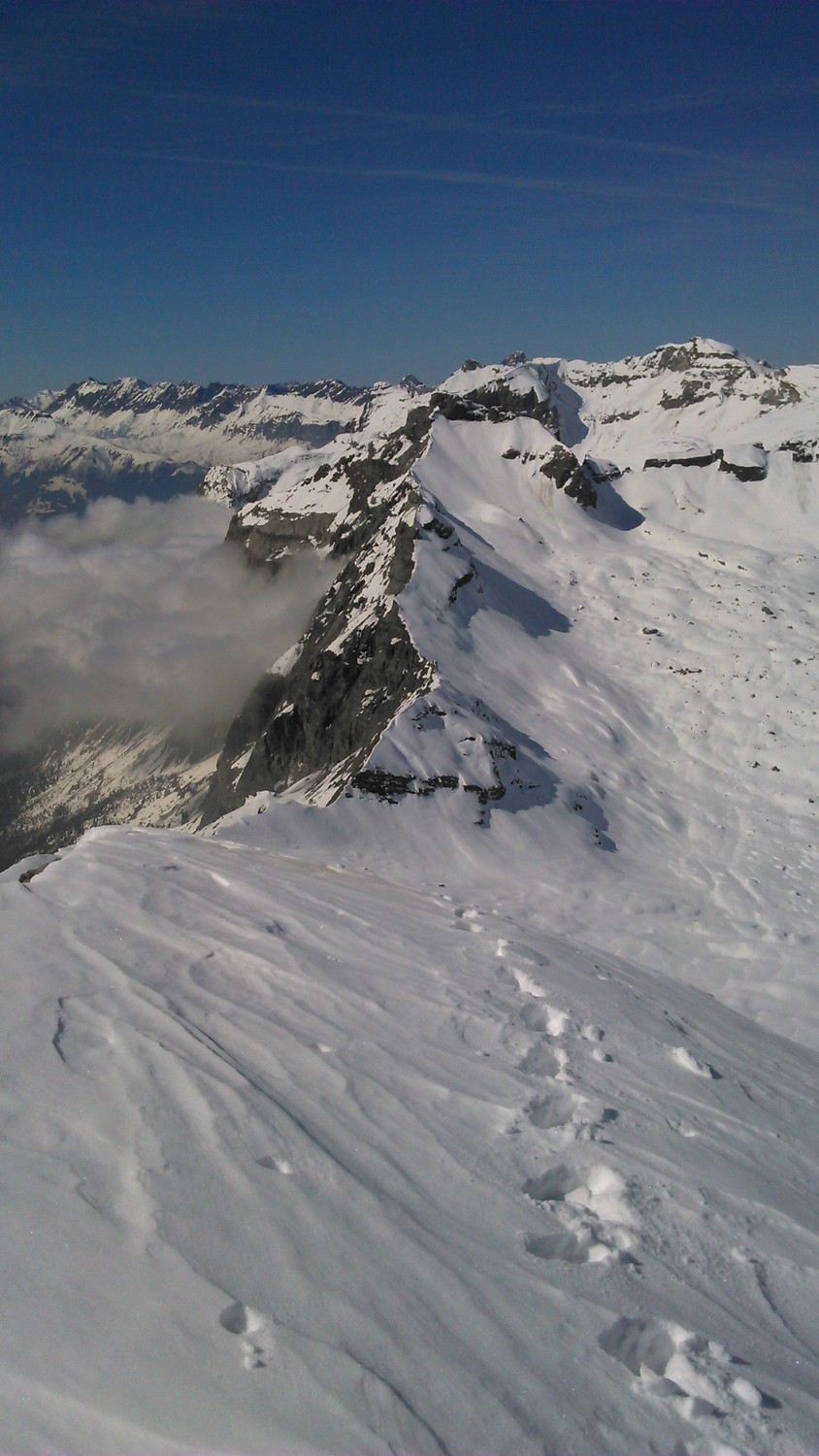vue sur dérochopir et pointe de platé