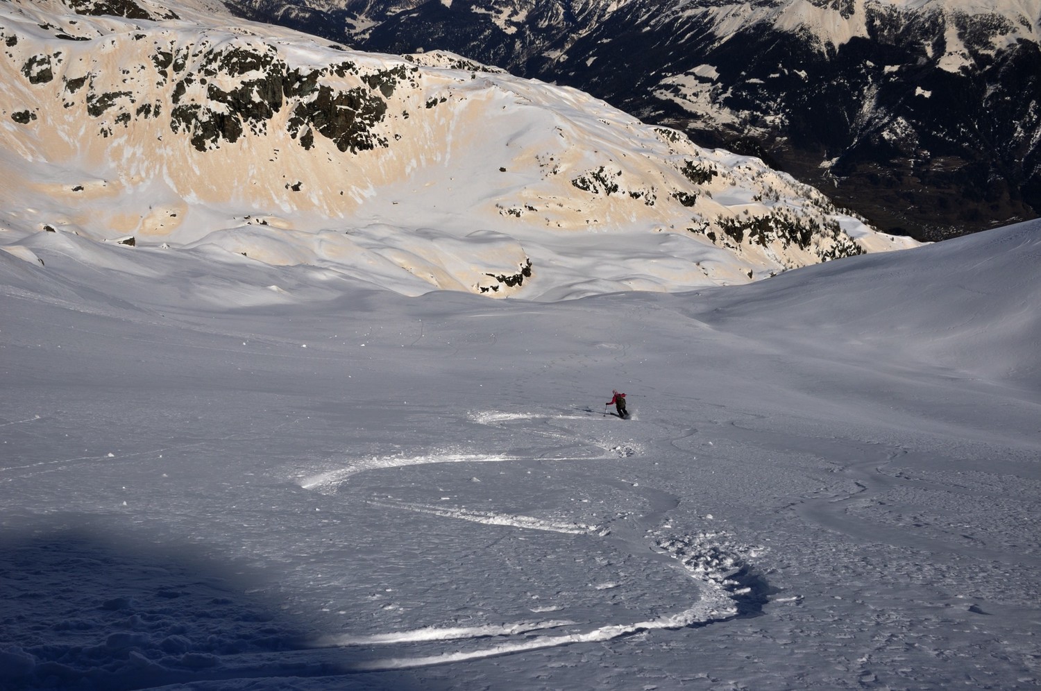 Belles pentes N au dessus de l'Alp Cancian (Poschiavo)