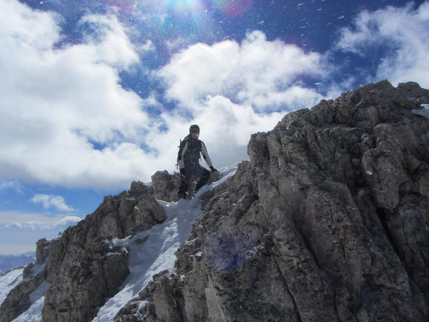 In cima alla Vezzana.