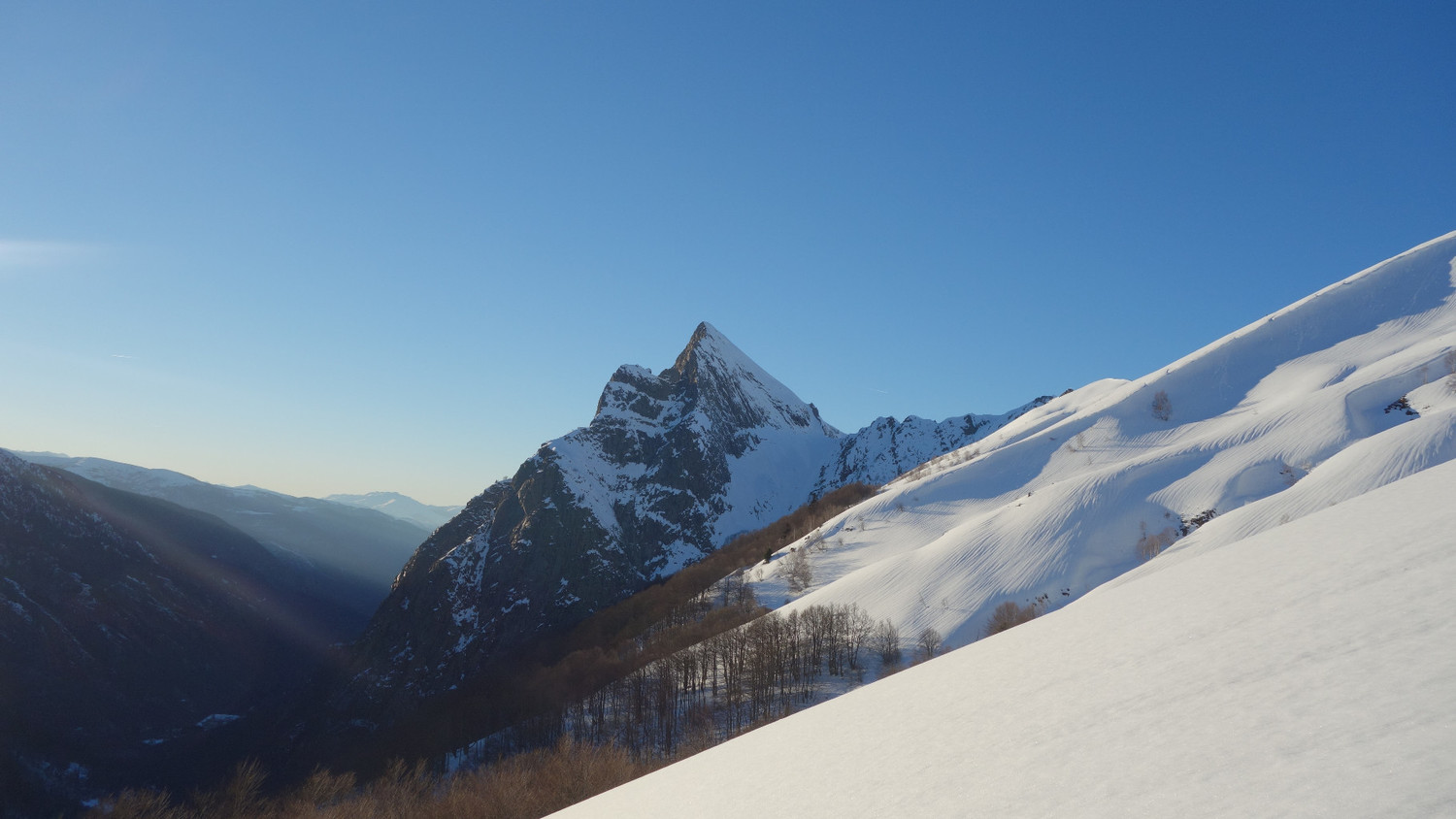 Belle vue de la cabane