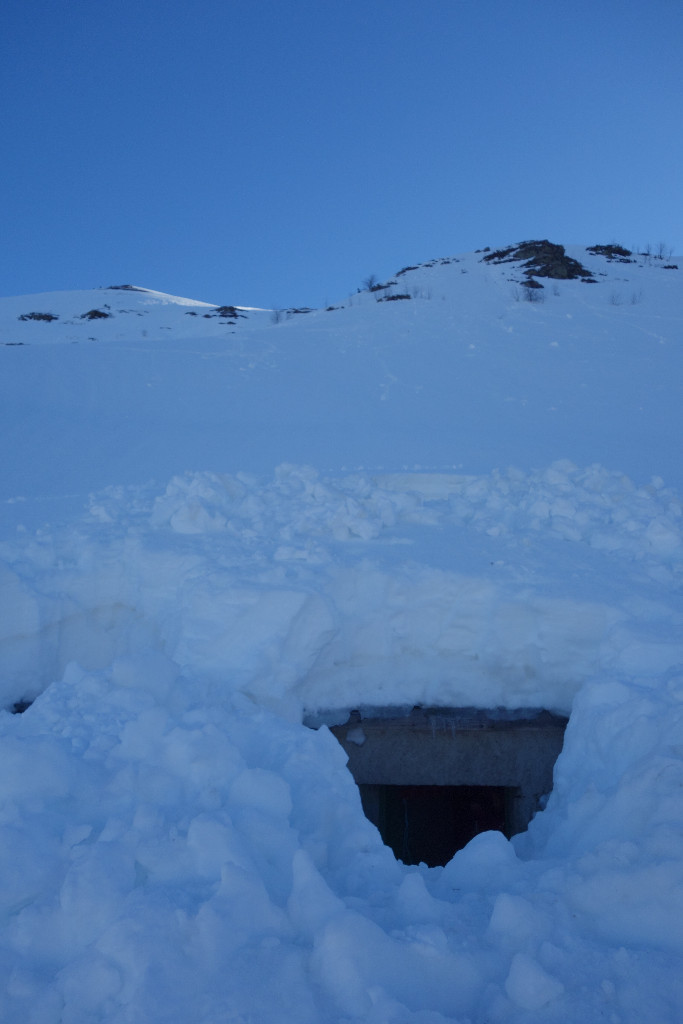 L'entrée du bunker