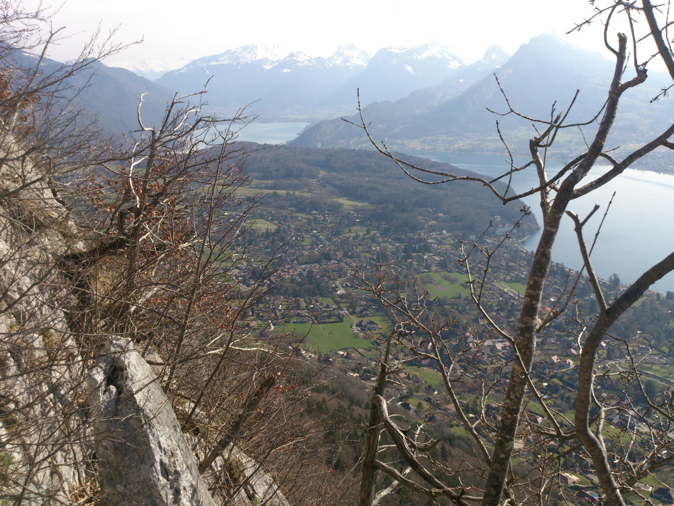 Depuis le sommet de la voie