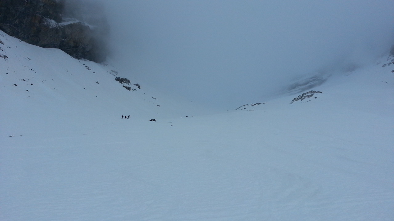 Arrivée dans les nuages