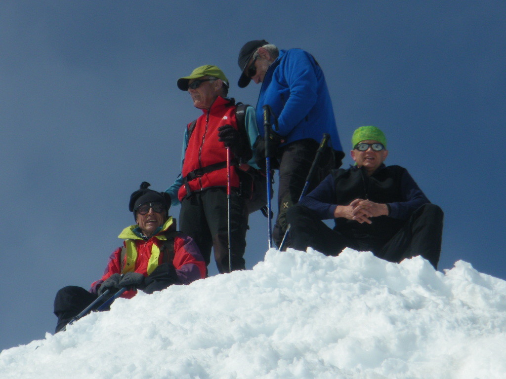 Sergio,Paolo,Ezio e Gianni in cima