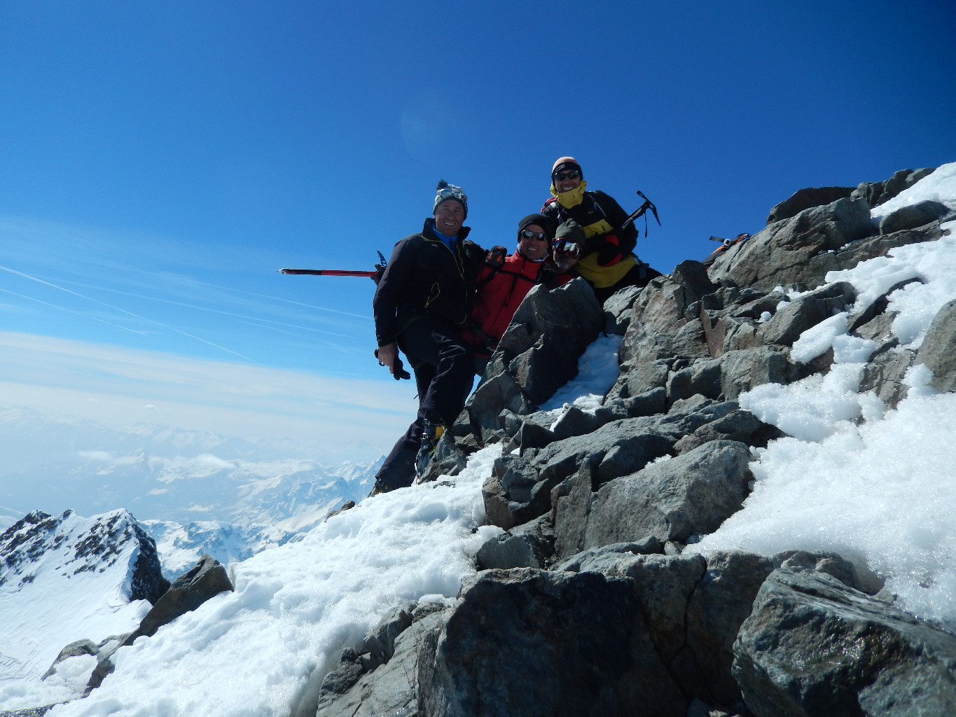 Piz Bernina: autoscatto di vetta