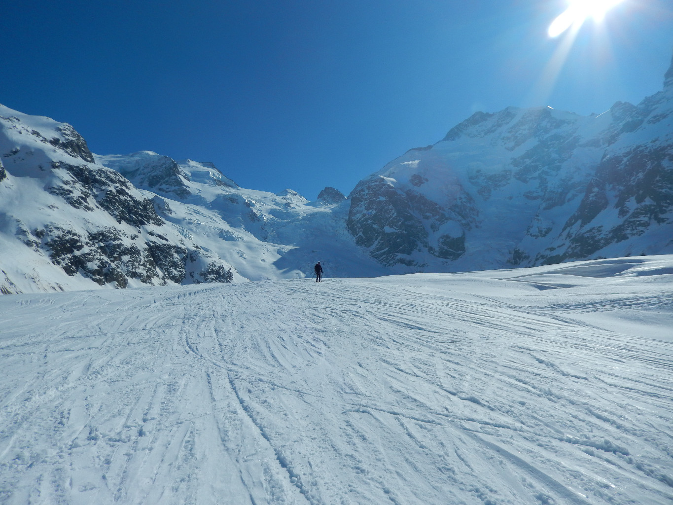 Piz Bernina: la cima sulla dx