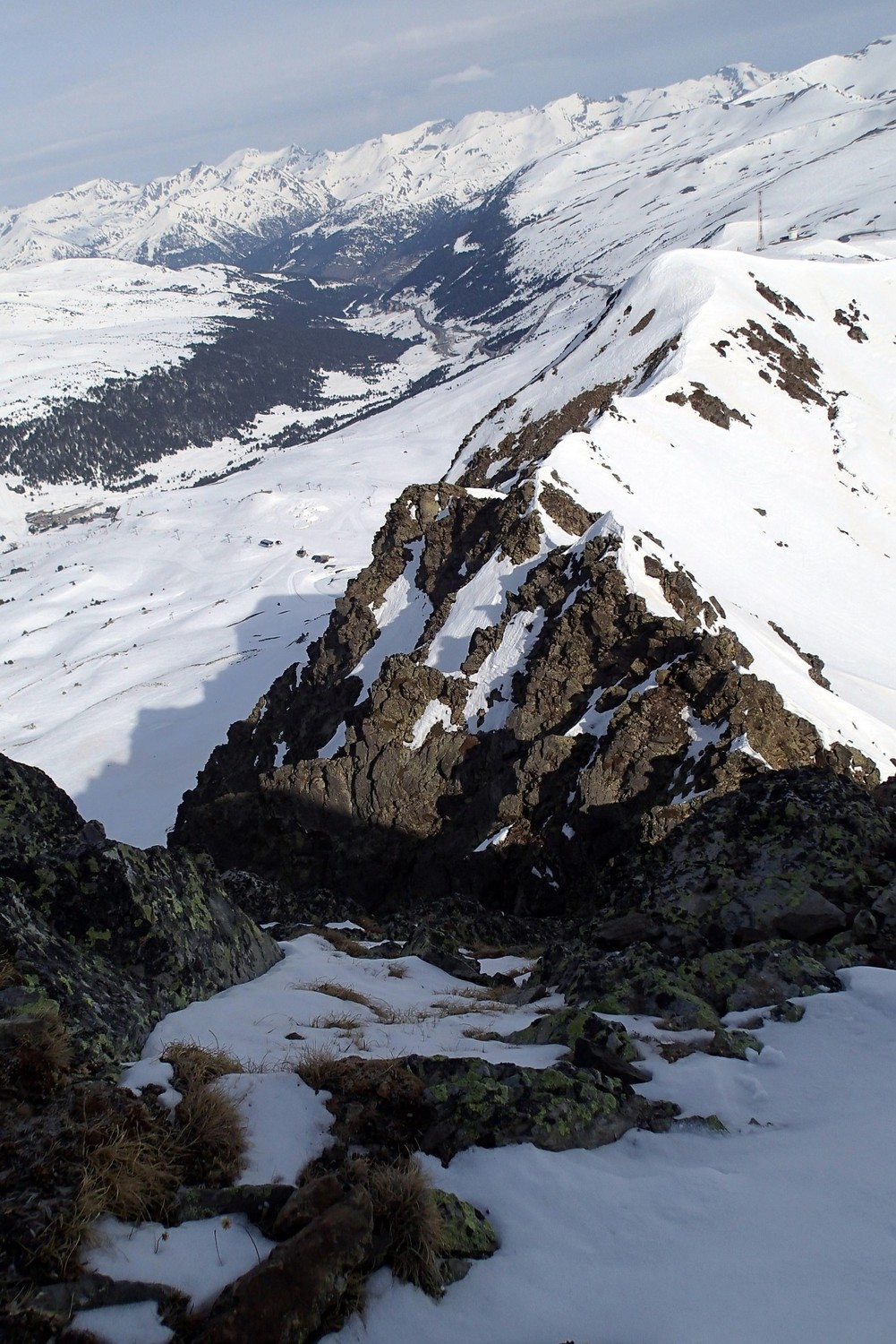 Depuis le haut des goulottes