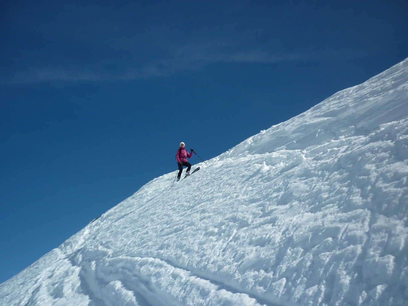 Début de la descente de l'épaule