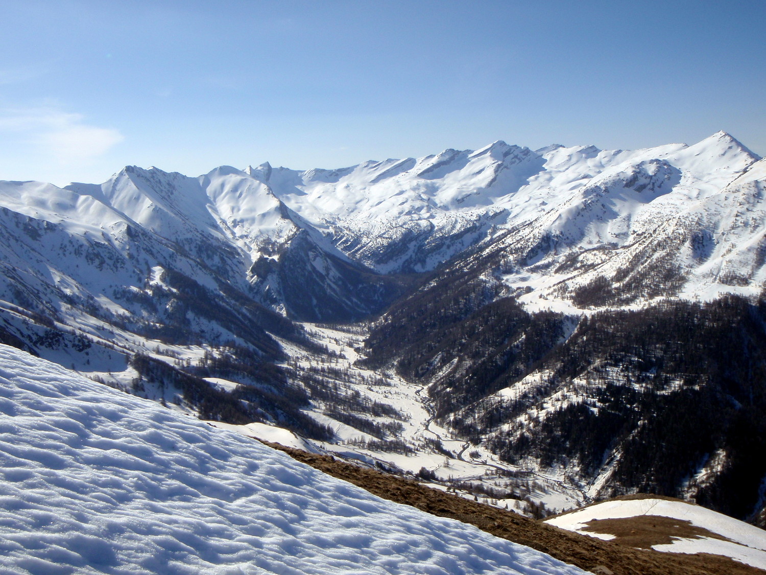 Lavercq vu du col de Séolane