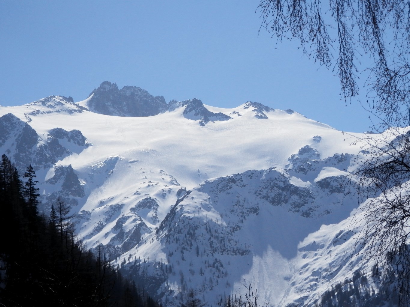 Gl. des Grands depuis le col de la Forclaz