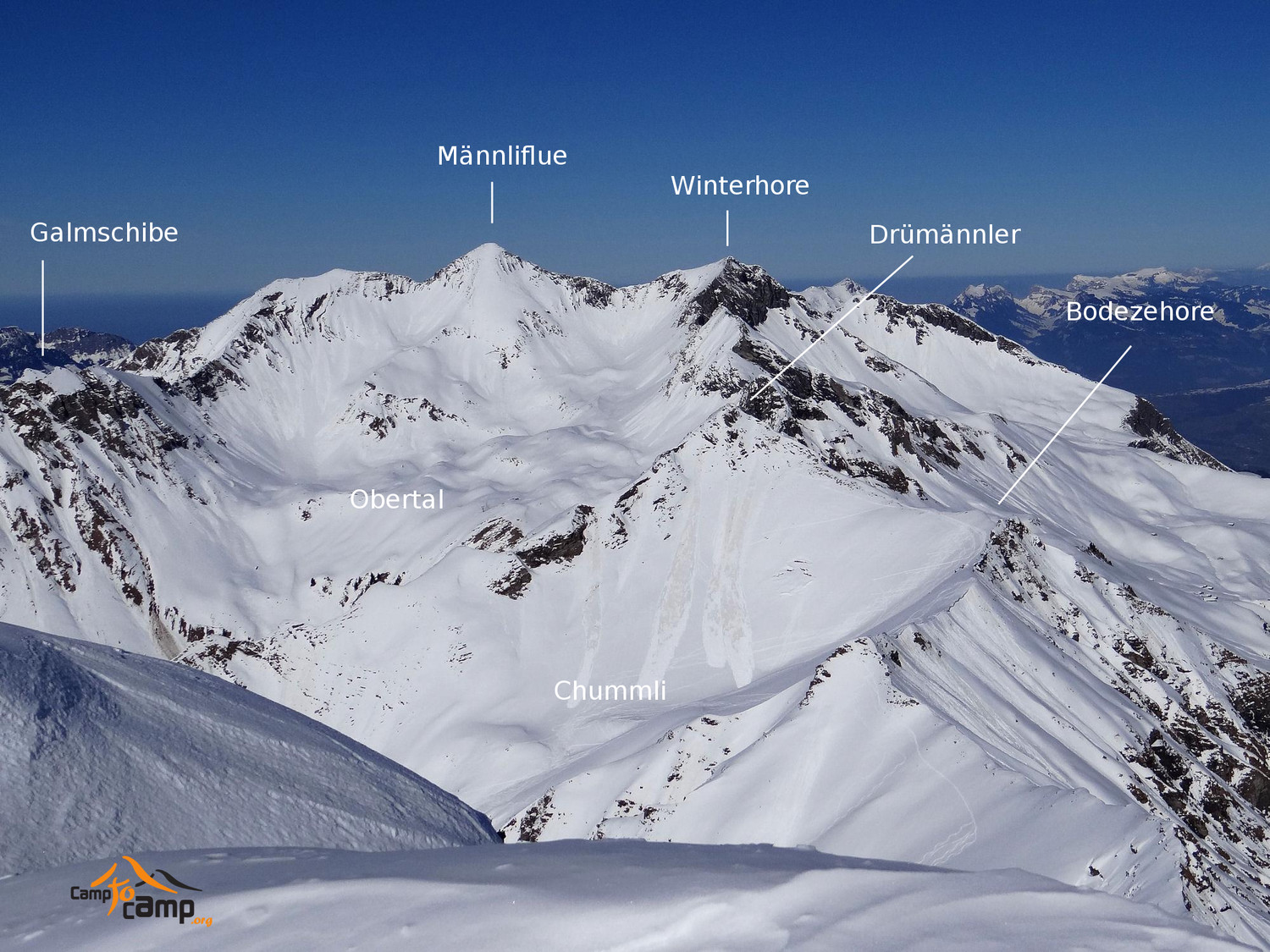 Panorama depuis le sommet du Landvogtehore