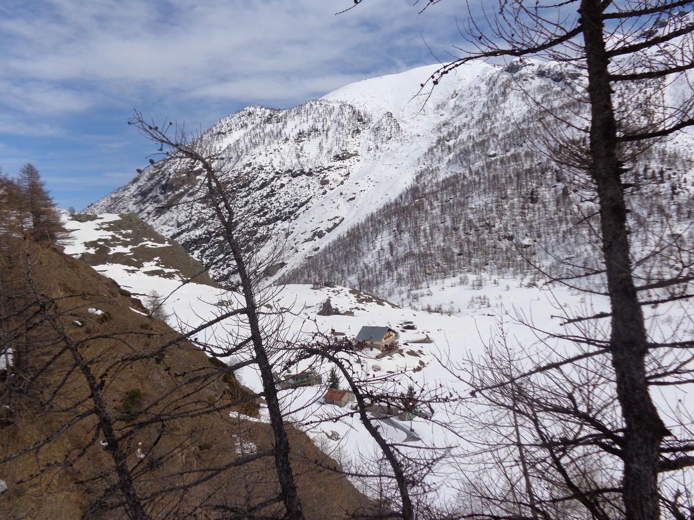 Vue sur le refuge