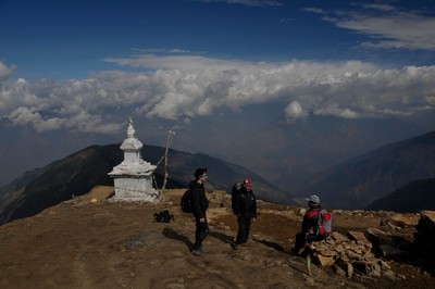 Stupa à Laurebina Yak Stupa à Laurebina Yak