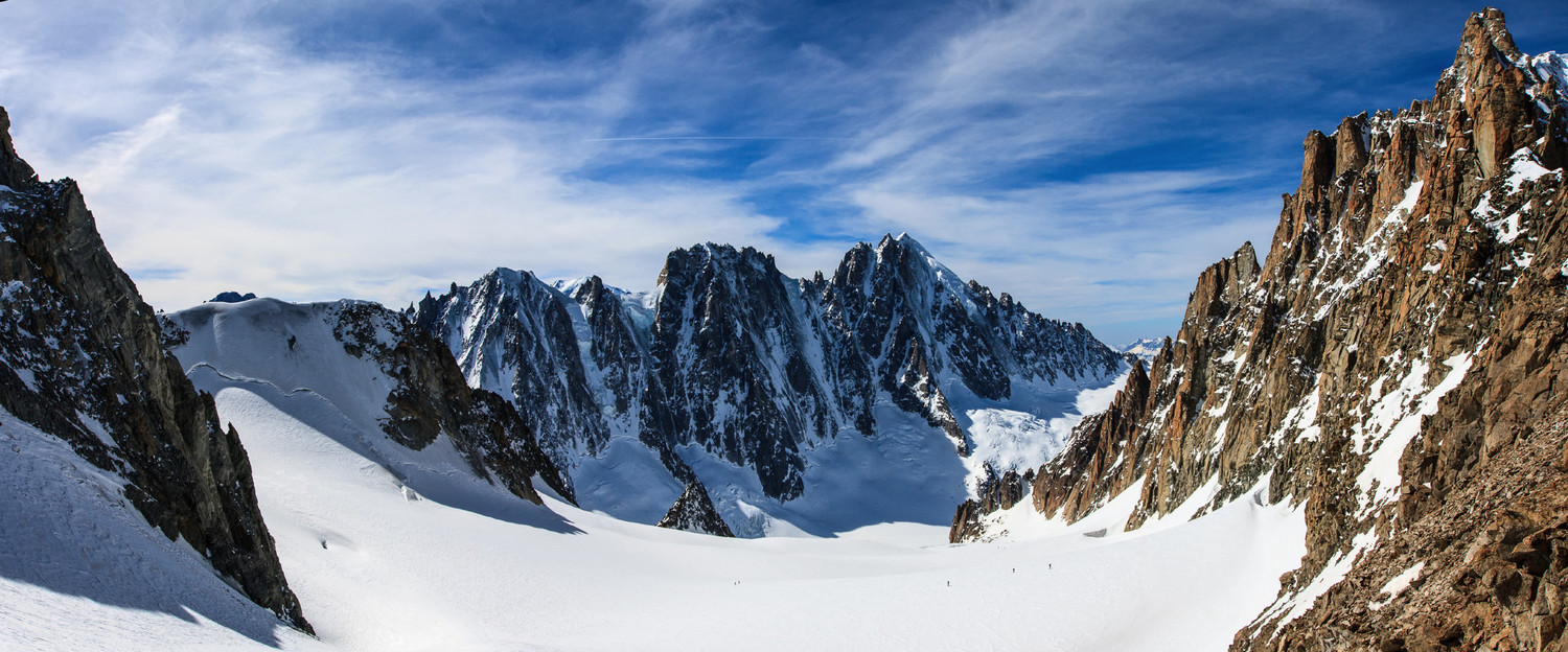 La Verte, les droites et les courtes depuis le col