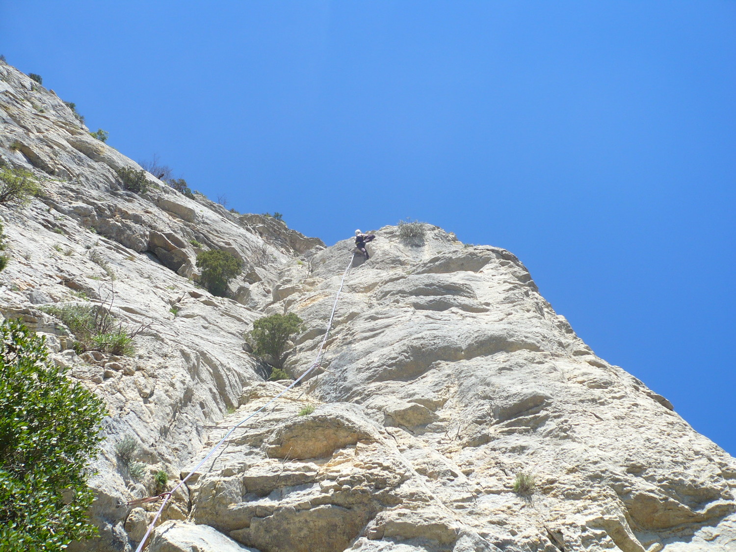 plus haut vers le crux de L1