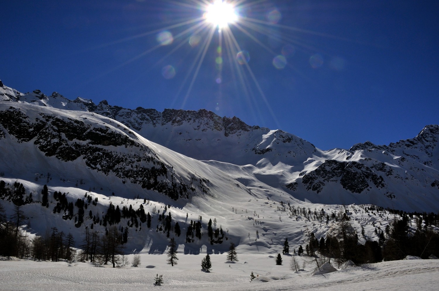 Val da Camp, montée au refuge Saoseo