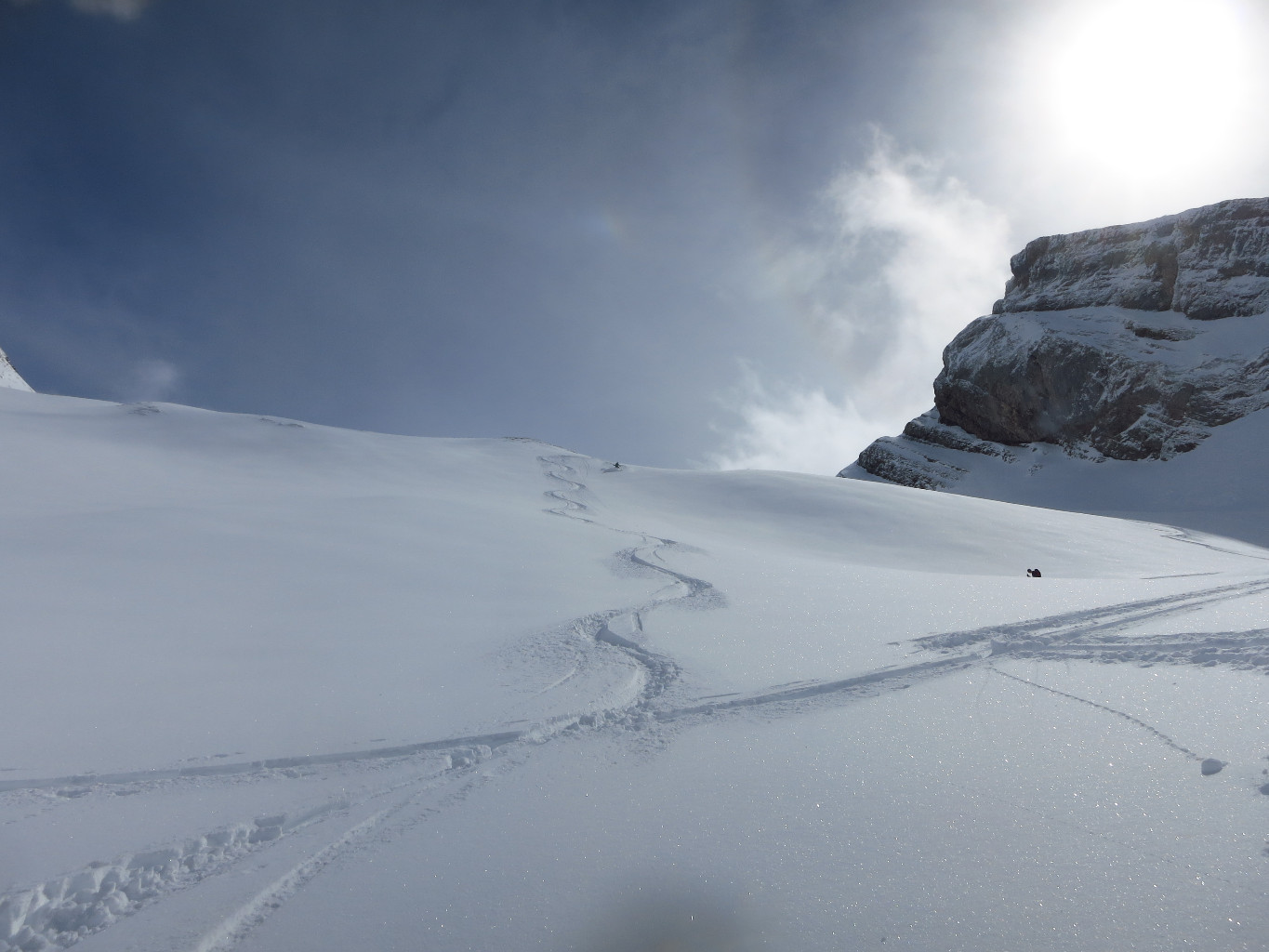 La descente dans la combe de Paccaly
