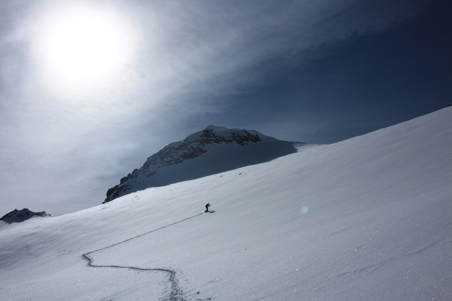 Sur le glacier