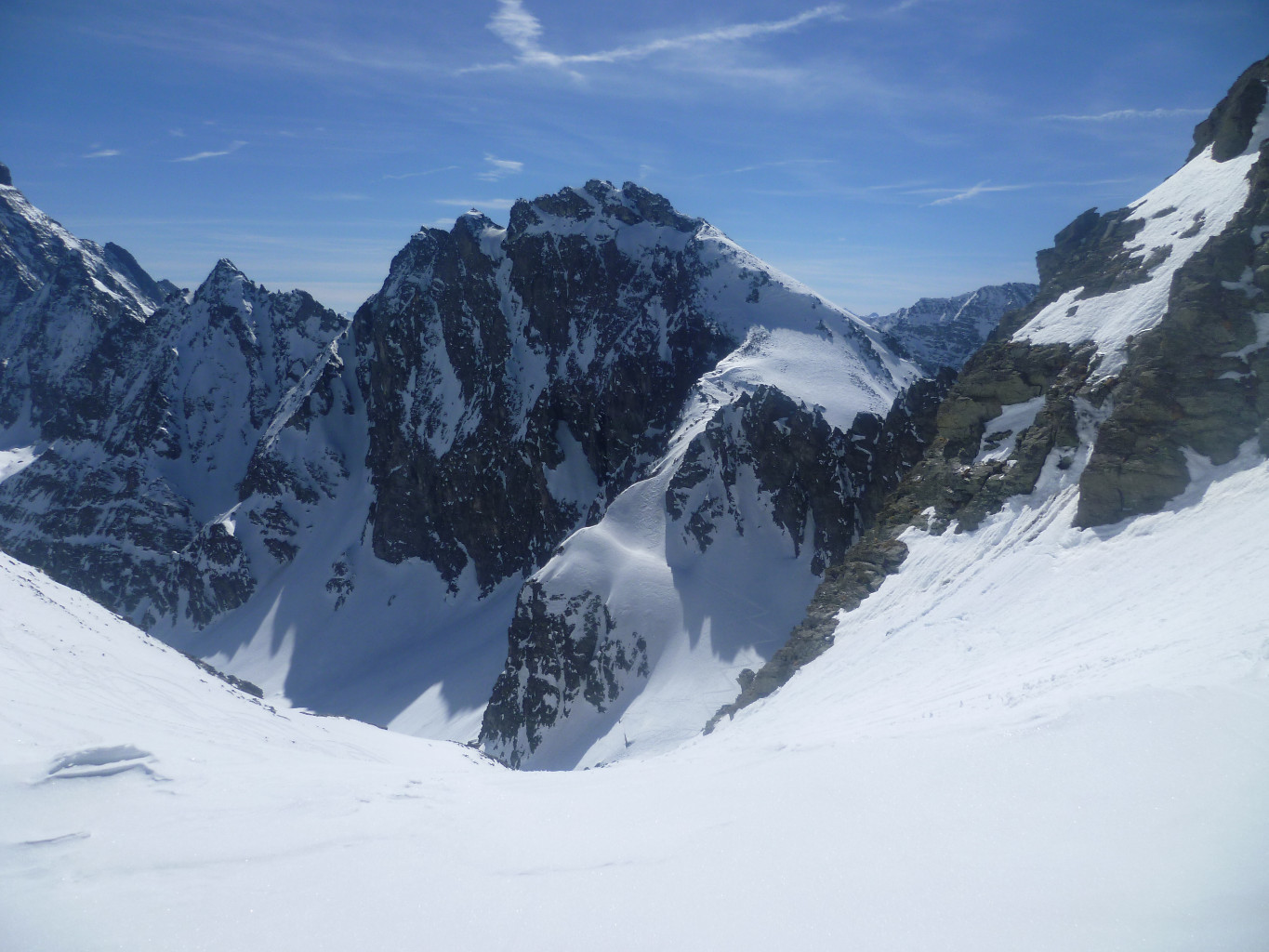 Col de la Traversette vu depuis le Passo Luisas
