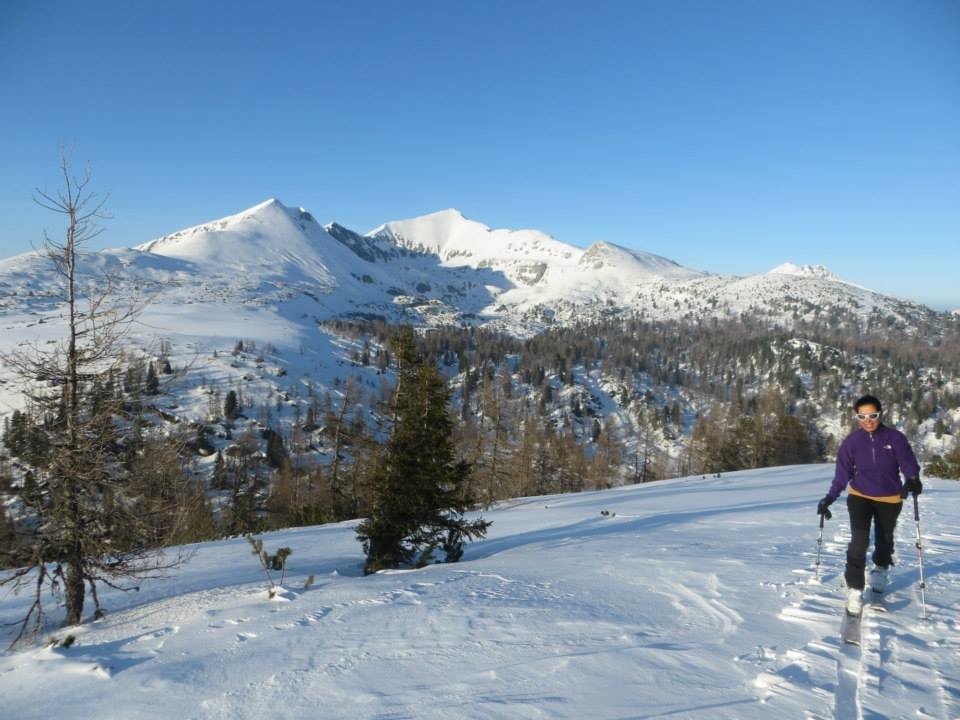 The summit, View to the Kleinmoebling (and Mittermölbing to the right)