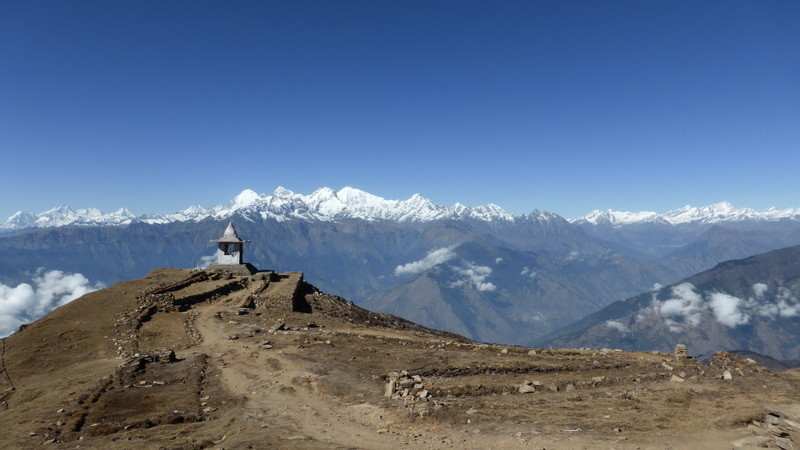 Superbe panorama depuis la crête au dessus de Laurebina.
