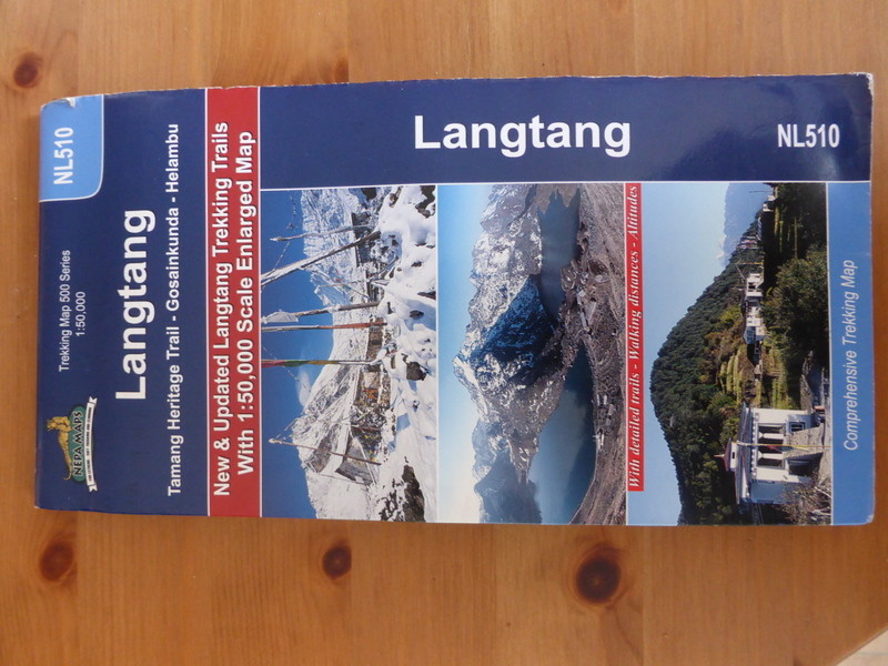 Carte utilisé pour le trek.