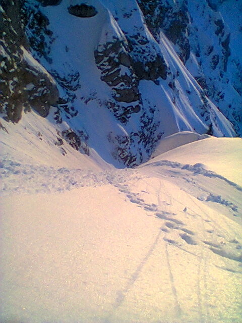Couloir du Serpent - sommet