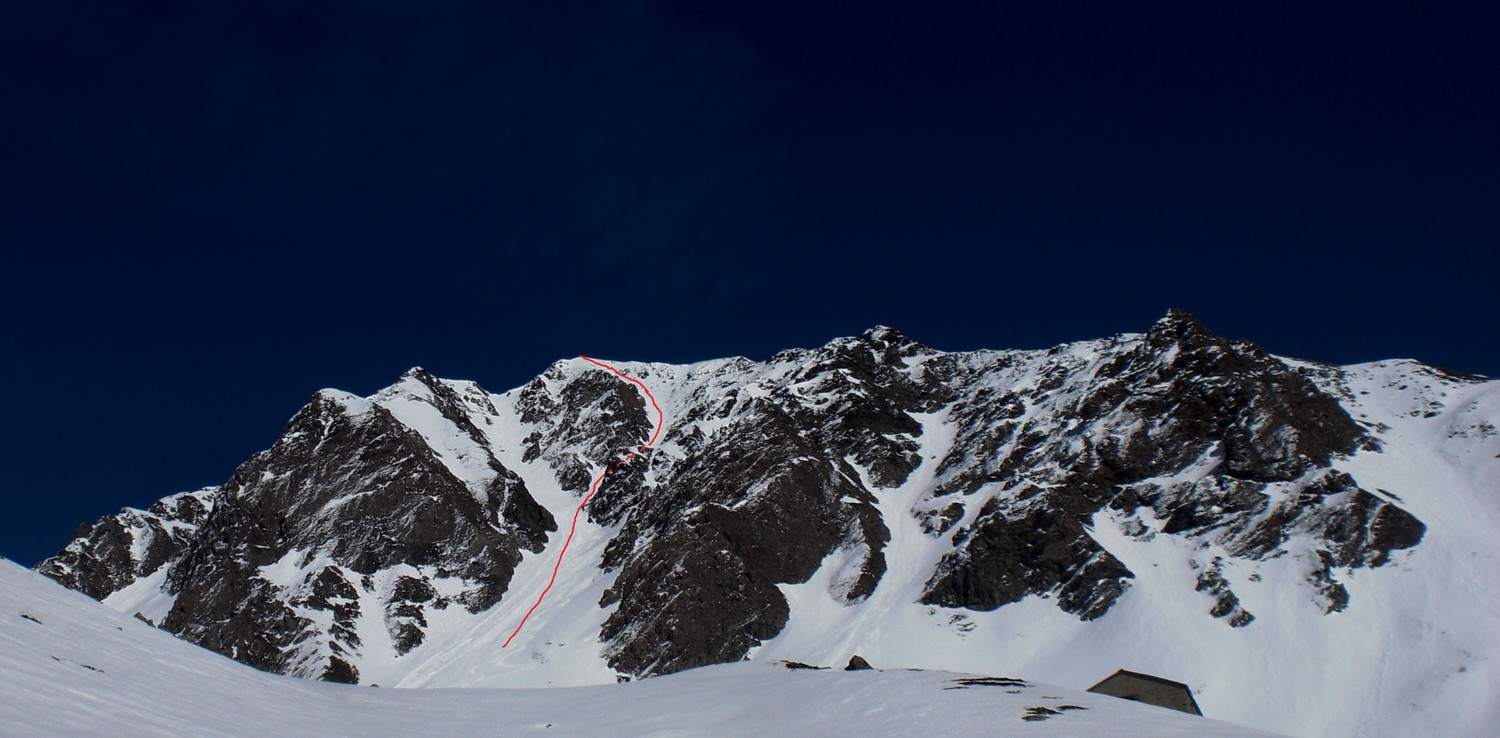 itinerario visto dagli alpeggi di Arpisson