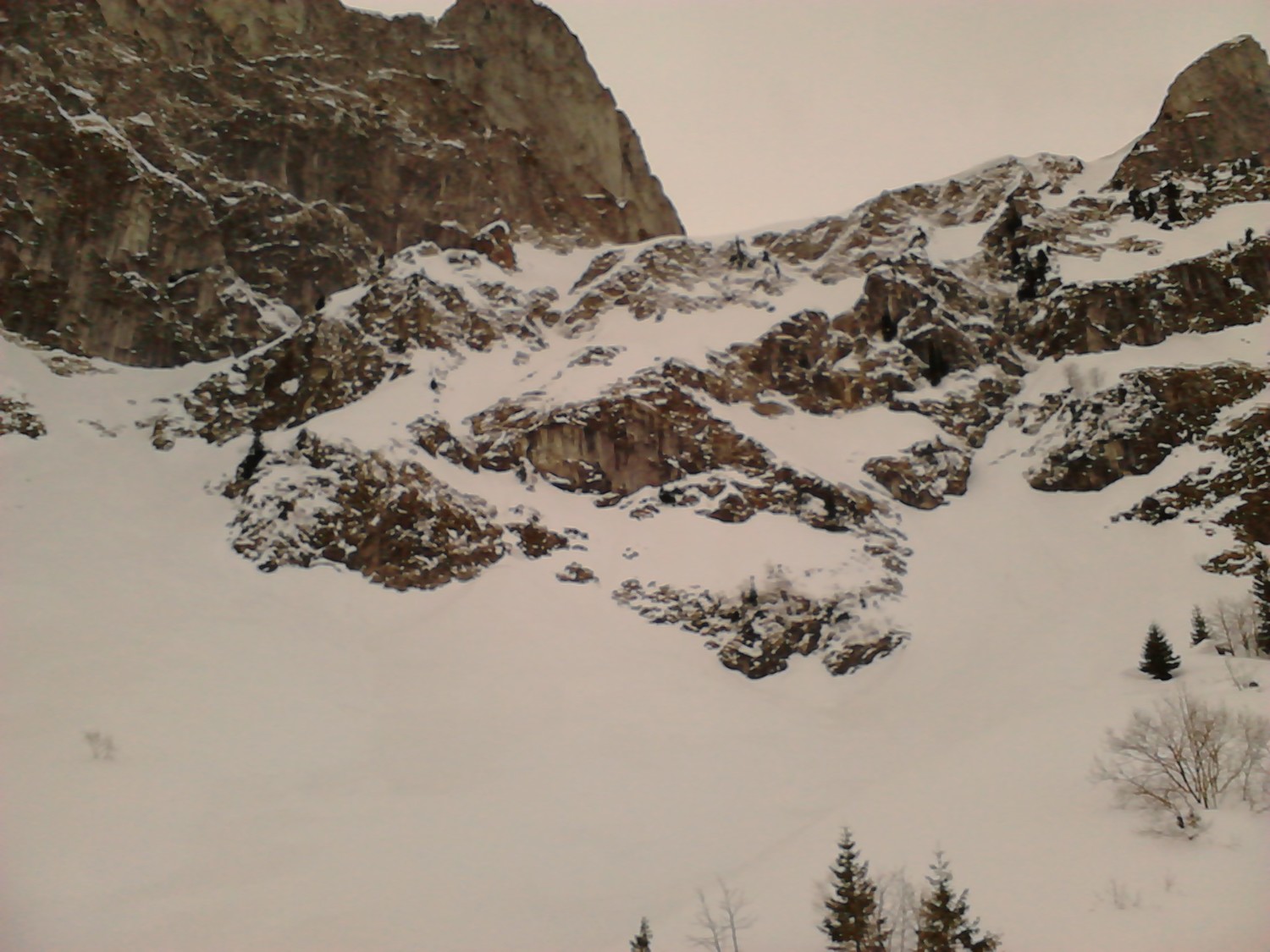 Couloir vu du bas