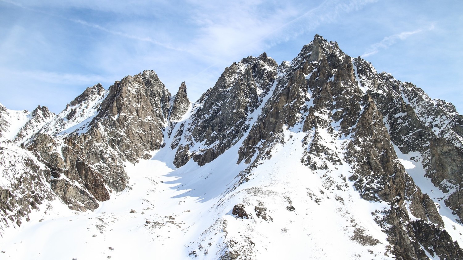 Col de l'Epée, depuis le Beaufort, 29 mars