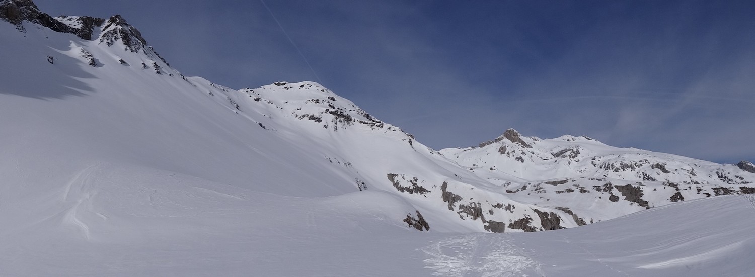 Sommet de la combe des Andins, vue sur le Wildhorn
