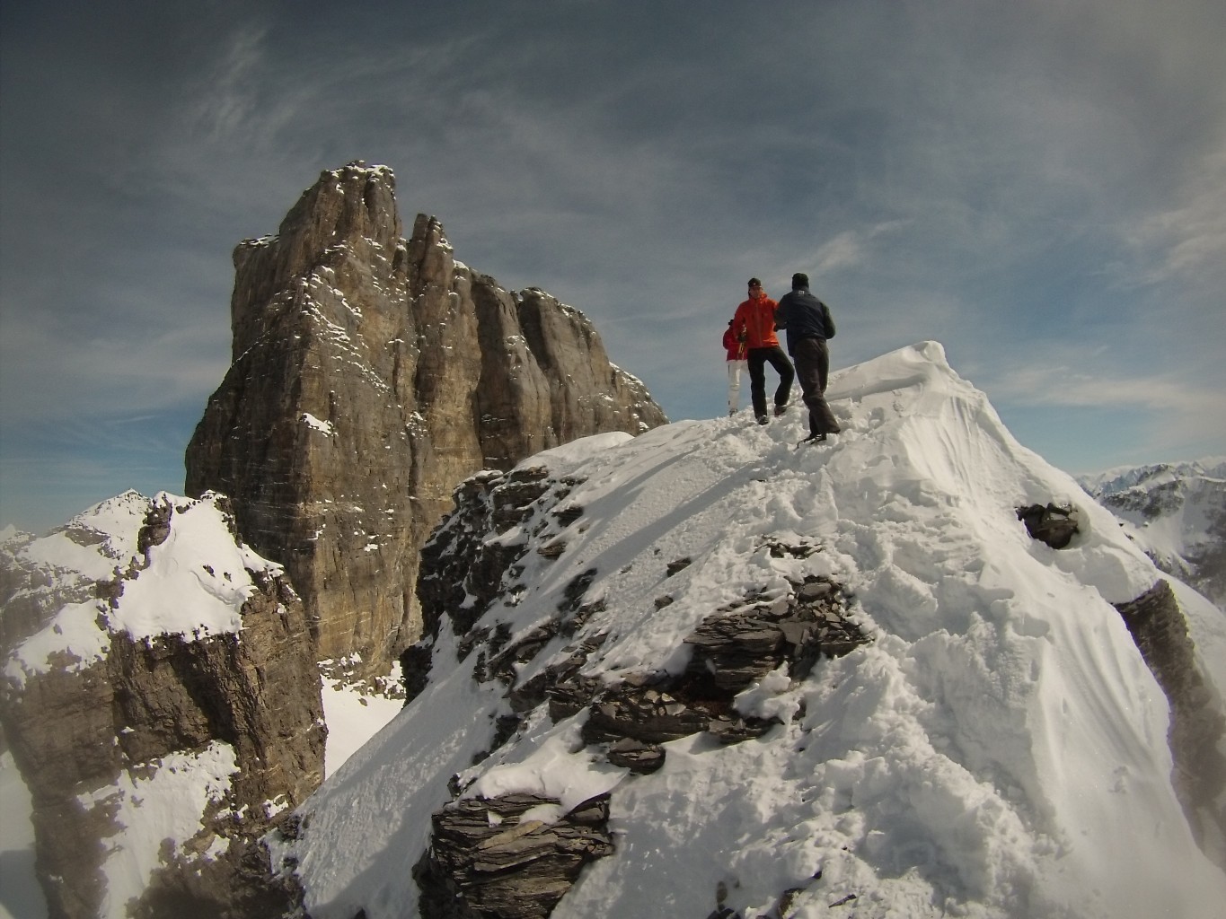 On the top