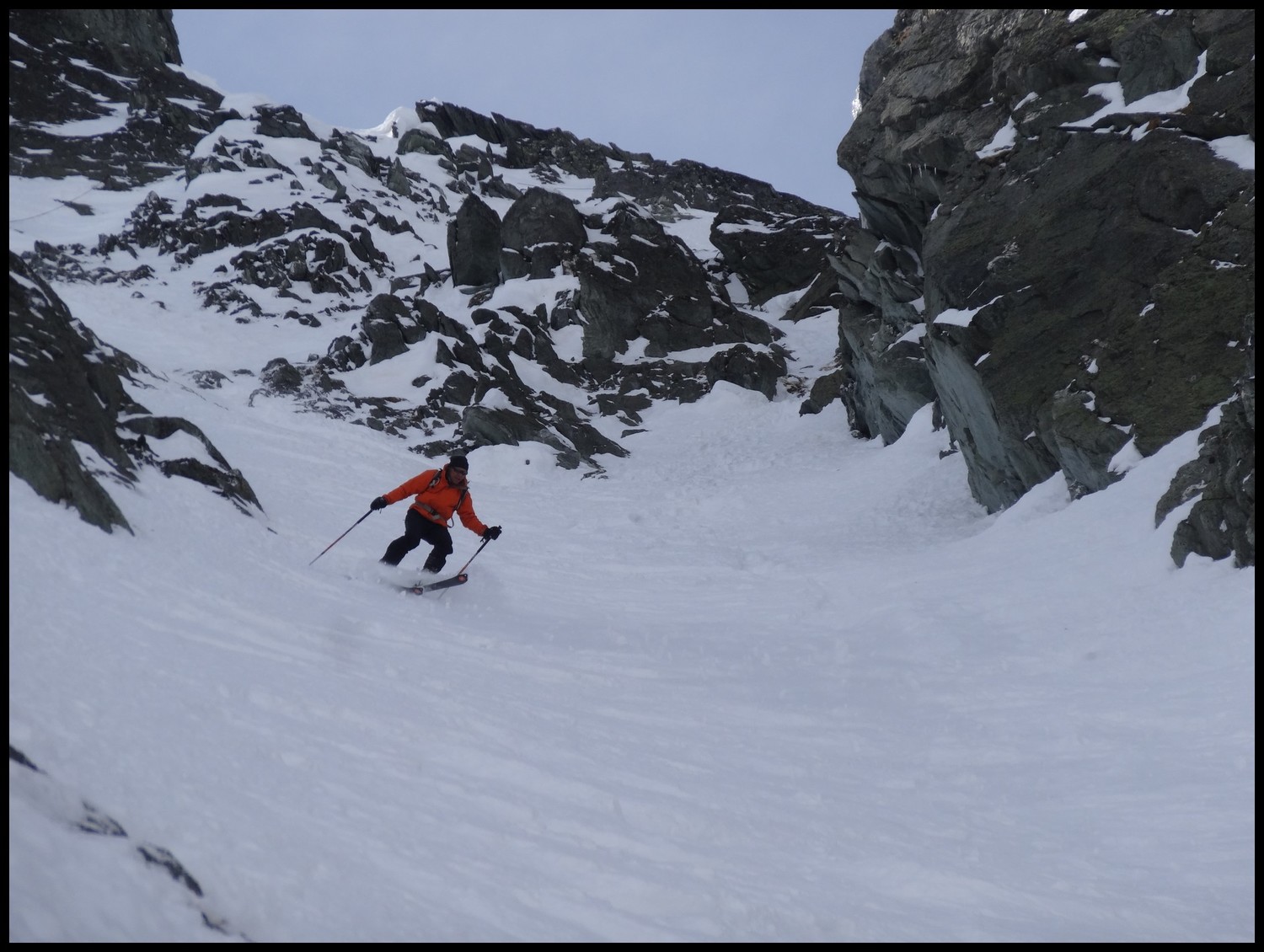 dans le haut