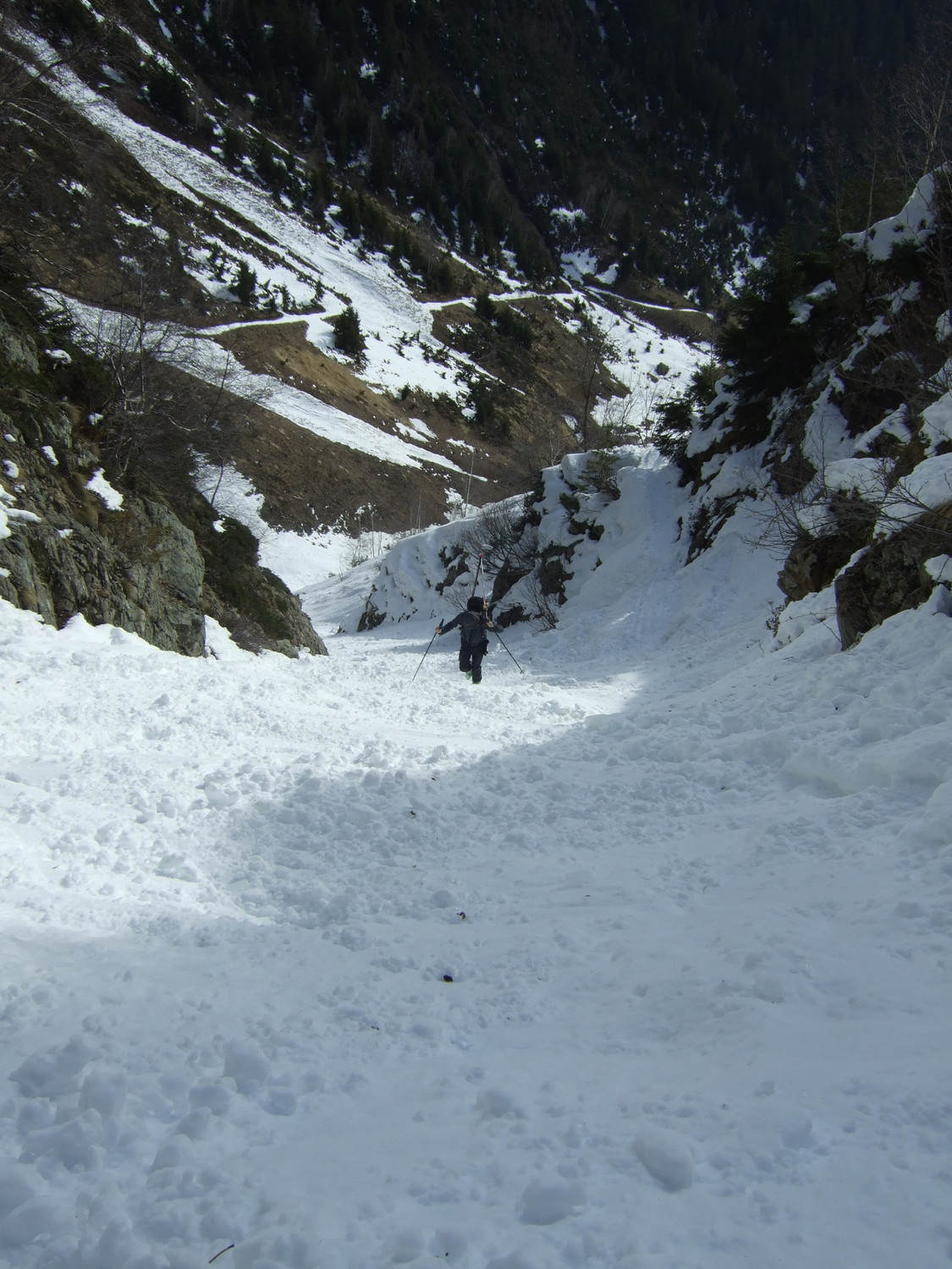 Couloir de Grépets : le bas