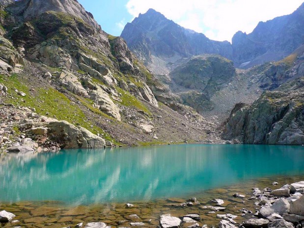 Face S balaïtous et lac supérieur de Batcrabère