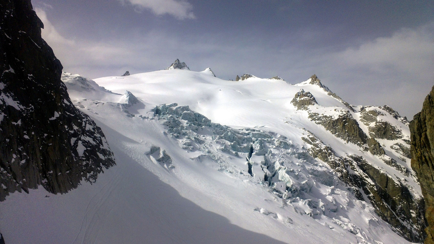 Glacier du Trient depuis le col des Ecandies