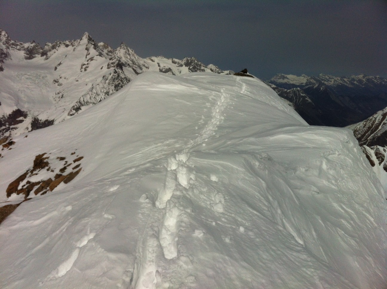 Le sommet du couloir et son petit bâton