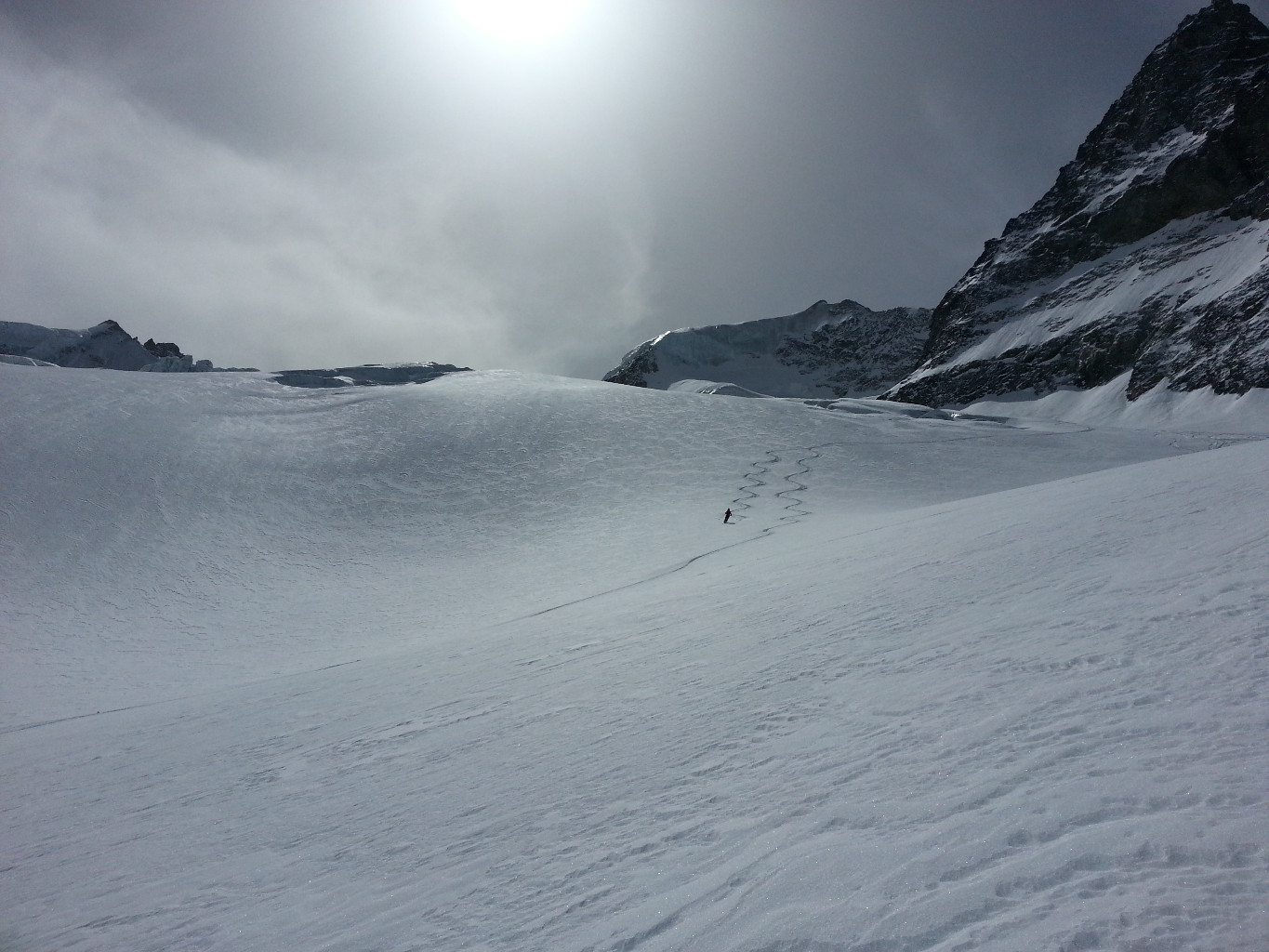 Seul au monde dans ce grand paradis Blanc