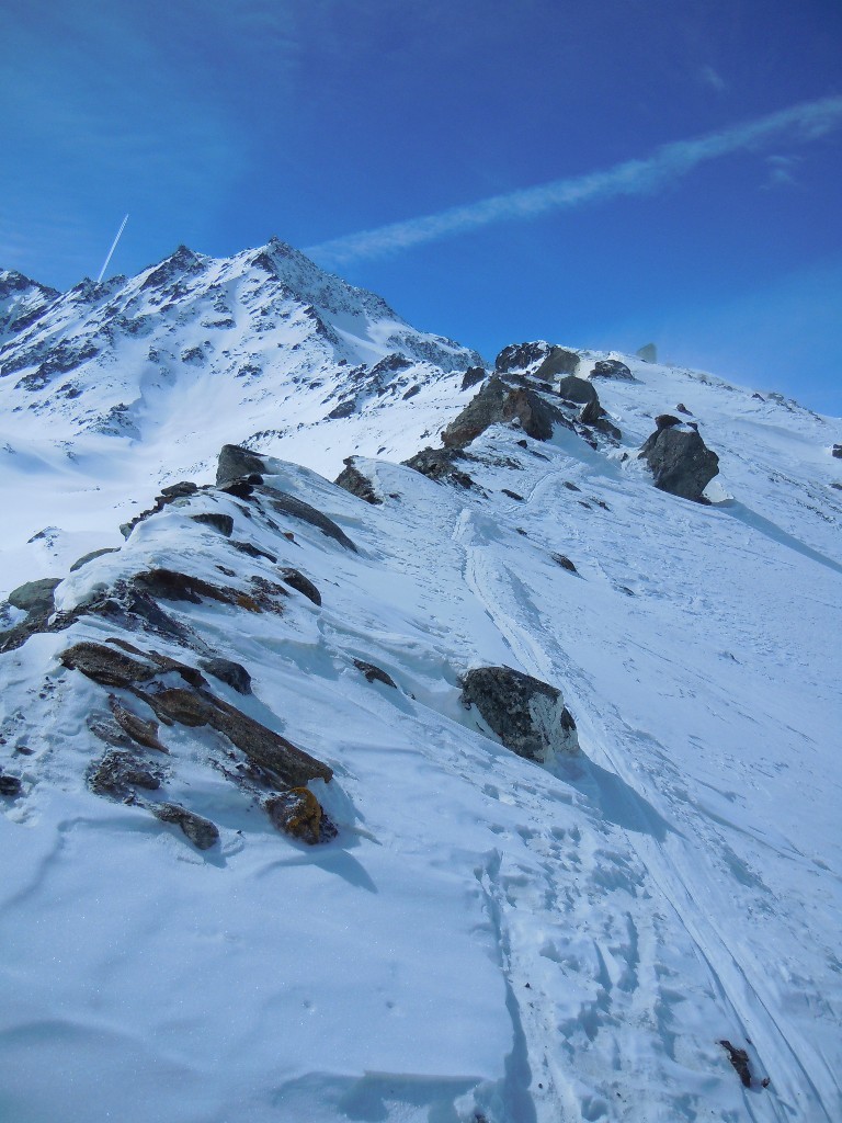 Arête menant au refuge