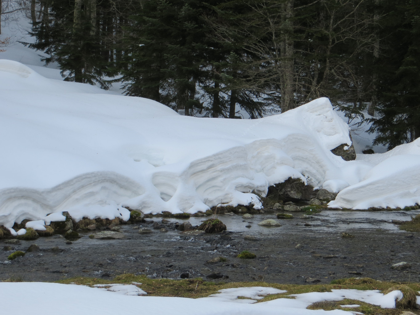 Epaisseur de neige, 1400 m