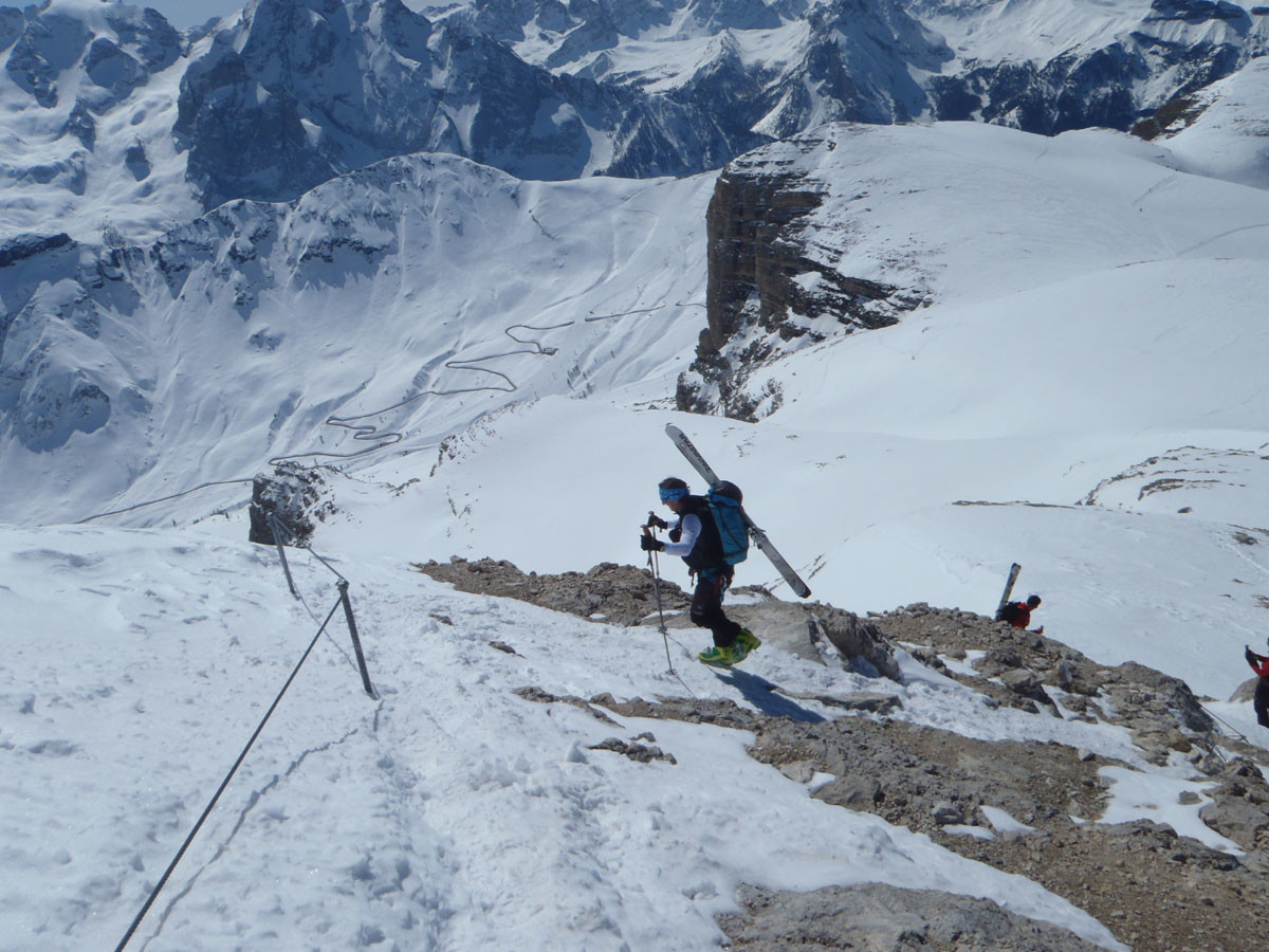 poco sotto la cima del boè