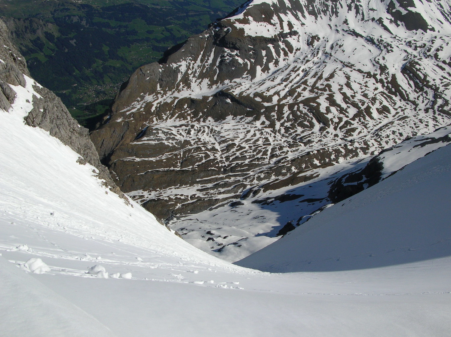 La descente vue du dessus.