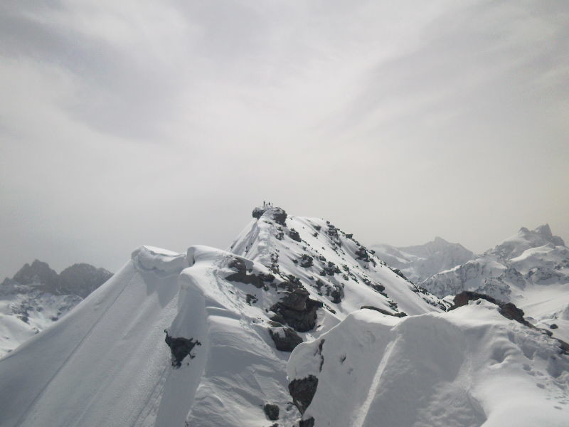 Vue sur l'arête sommitale du Métailler