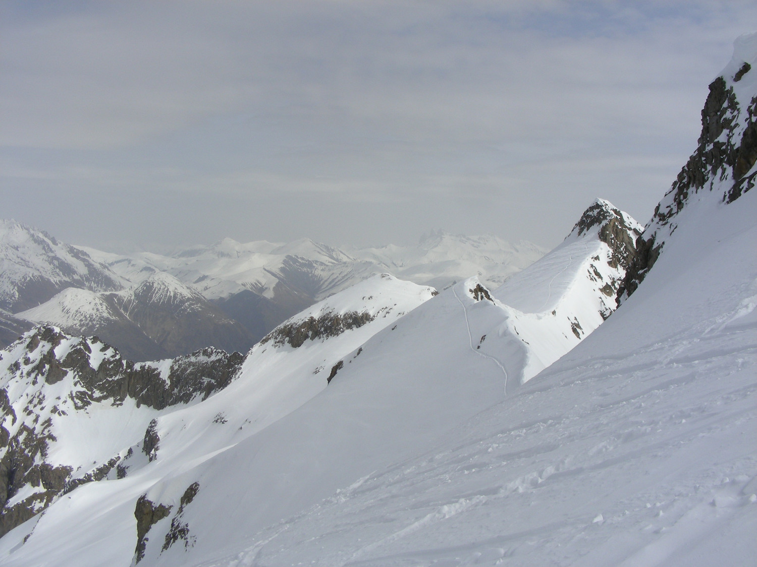 Vue vers l'W depuis le Rochail