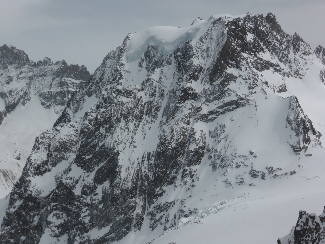 La facette NW vue de la cabane des Vignettes