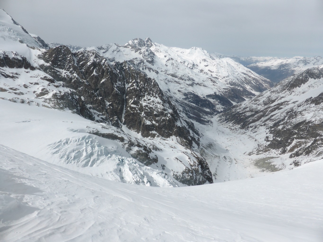 Du haut de la facette NW