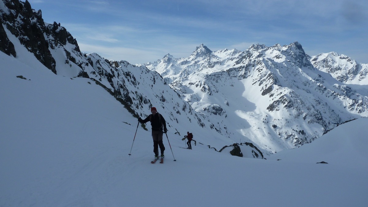Arrivée au col
