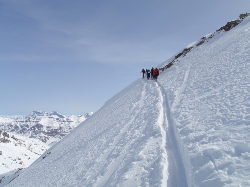 uscita sul versante Est